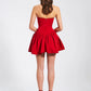 Charming Homecoming Dress Sweetheart Applique Pleated Back to School Outfits Party Dress  D7331