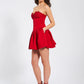 Charming Homecoming Dress Sweetheart Applique Pleated Back to School Outfits Party Dress  D7331