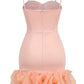 Stunning Homecoming Dress Spaghetti Strap Pleated Flouncing Back to School Outfits Party Dress D7894