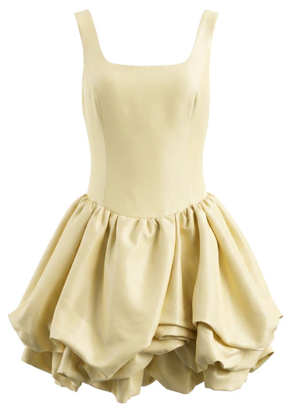 Stunning Homecoming Dress Square A-Line Cascade Back to School Outfits Party Dress D7910
