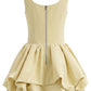 Stunning Homecoming Dress Square A-Line Cascade Back to School Outfits Party Dress D7910