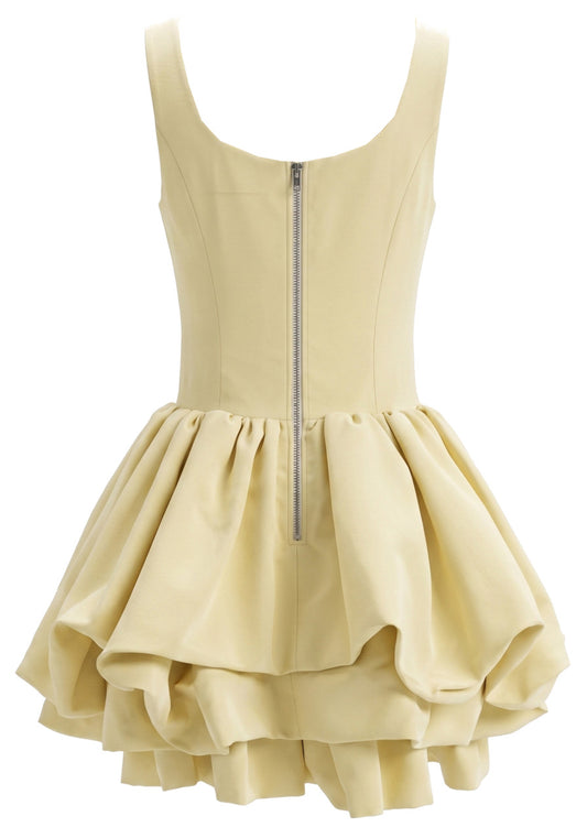 Stunning Homecoming Dress Square A-Line Cascade Back to School Outfits Party Dress D7910