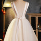 Elegant Homecoming Dress V-Neck Tulle Short Prom Dress Back to School Outfits Party Dress  D6093