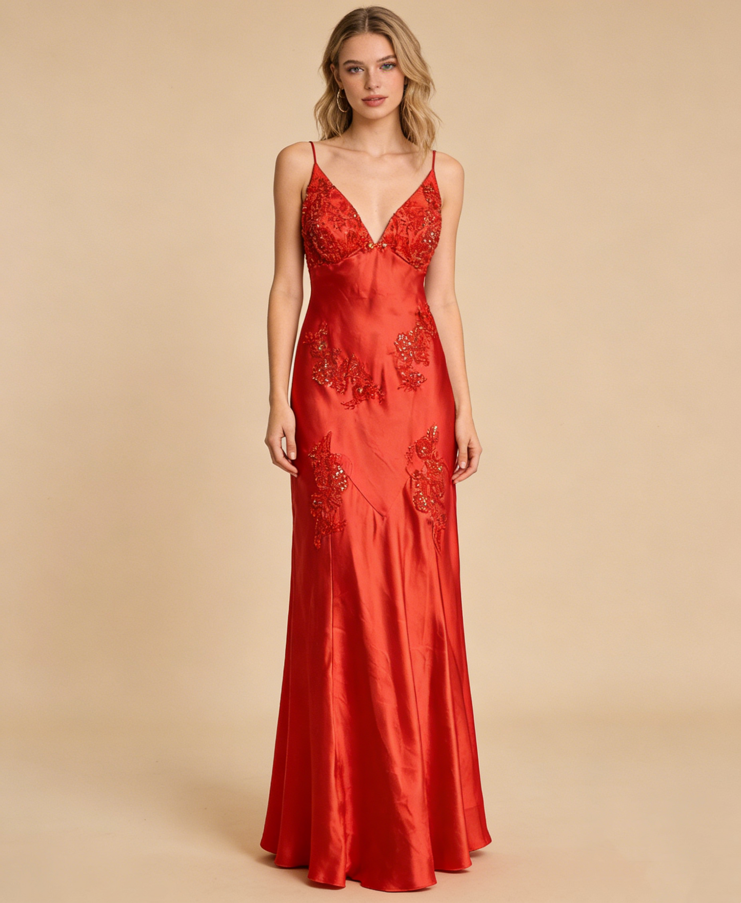 Charming Prom Dress Spaghetti Straps Satin Long Evening Dress Gala Gown Birthday Party Outfits D88