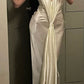 Elegant Ivory Halter Mermaid Long Party Drses Formal Evening Dress, D301