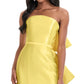 Beauty Homecoming Dress Strapless Bowknot Back to School Outfits Party Dress D7105