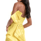 Beauty Homecoming Dress Strapless Bowknot Back to School Outfits Party Dress D7105