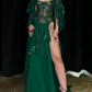 Robe fourreau bordeaux sexy à épaules dénudées et longue fendue pour soirée, anniversaire, D913