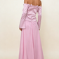 Elegantes, schulterfreies, langes Etuikleid in Rosa für festliche Anlässe, auch ideal als Geburtstags- oder Abschlussballkleid, D2982