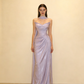 Elegantes Ballkleid V-Ausschnitt Plissee Meerjungfrau Abendkleid Galakleid D3060
