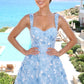 Fashionable Homecoming Dress Spaghetti Strap A-Line Tulle Applique Back to School Outfits Party Dress D7881