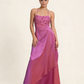 Fuchsia Spaghetti Straps A-Line Vintage Party Dress Birthday Outfits, MD7947