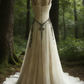 Gorgeous Straps A-Line V Neck Beading Wedding Dress Formal Evening Gown, D419