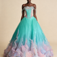 Gorgeous Sparkling Blue-green Sequin A-Line Design Evening Dress Prom Dresses D1644