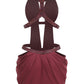 Fashionable Homecoming Dress Halter Beaded Backless Back to School Outfits Party Dress D7877