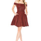 Stunning Homecoming Dress Off the Shoulder Sequins Back to School Outfits Party Dress D7895