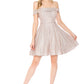 Stunning Homecoming Dress Off the Shoulder Sequins Back to School Outfits Party Dress D7895