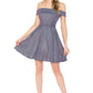 Stunning Homecoming Dress Off the Shoulder Sequins Back to School Outfits Party Dress D7895