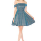 Stunning Homecoming Dress Off the Shoulder Sequins Back to School Outfits Party Dress D7895