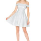 Stunning Homecoming Dress Off the Shoulder Sequins Back to School Outfits Party Dress D7895