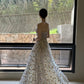 Fairy Silver A-Line Sweetheart Floral Appliques Tulle Dress Prom Dress Quinceanera Dress 16 L142