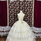 Fairy White Ball Gown Halter Lace Floral Appliques Beaded Rhinestone Dress Prom Quinceanera Dress 16 L17