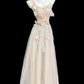 Sweet Pink A-Line Asymmetrical Lace Floral Appliques Sequins Tulle Dress Prom Evening Dress L181
