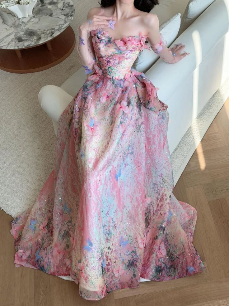 Princess Pink A-Line Sweetheart Appliques Rhinestone Tulle Quinceanera Dress 16 L195