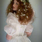 Princess White Ball Gown Square Puff Sleeves Basque Waist Corset Tulle Dress Quinceanera Dress 16 L210