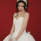 Elegant White Ball Gown Sweetheart Pearl Lace Tulle Dress Quinceanera Dress 16 L253
