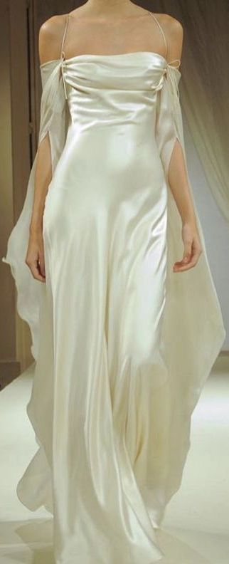 Modest Ivory Sheath Off-The-Shoulder Satin Dress Prom Dress Evening Dress L283