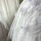 Fairy White Ball Gown Strapless Appliques Sequins Corset Tulle Dress Quinceanera Dress 16 L296