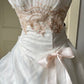 Gorgeous White Ball Gown Strapless Appliques Bow Sequins Tulle Dress Quinceanera Dress 16 L297