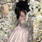 Princess Ivory Satin Wedding Dress Strapless Ball Gown Lace Boned Garden Wedding Dress L31