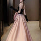 Princess Black And Pink Ball Gown Strapless Bow Satin Dress Quinceanera Dress 16 L333