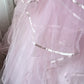 Sweet Pink Ball Gown Strapless Beaded Bow Tulle Dress Quinceanera Dress 16 L366