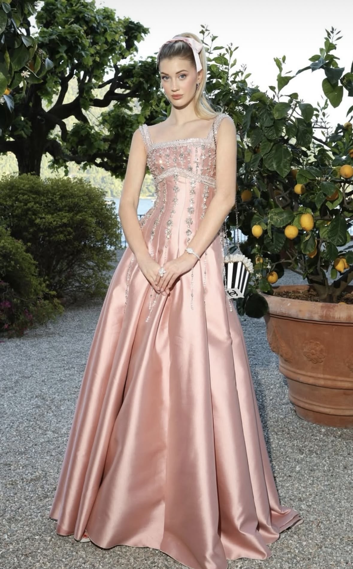 Pretty Pastel Orange A-Line Spaghetti Strap Rhinestone Sequins Satin Dress Prom Evening Dress L416