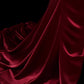 Romantic Burgundy Mermaid Asymmetrical Neck Ruched Satin Dress Prom Dress Evening Dress L455