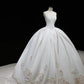 Princess White Ball Gown Sweetheart Appliques Sequins Matte Satin Dress Quinceanera Dress 16 L465