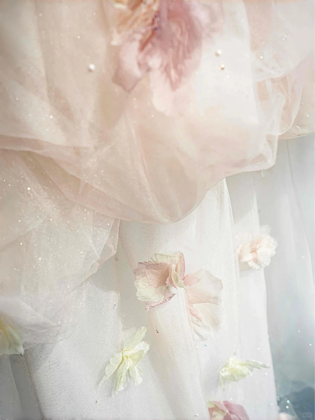 Princess Pink Ball Gown Strapless Appliques Rhinestone Tulle Dress Prom Quinceanera Dress 16 L466