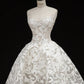 Pretty White Ball Gown Sweetheart Appliques Corset Tulle Dress Prom Quinceanera Dress 16 L468
