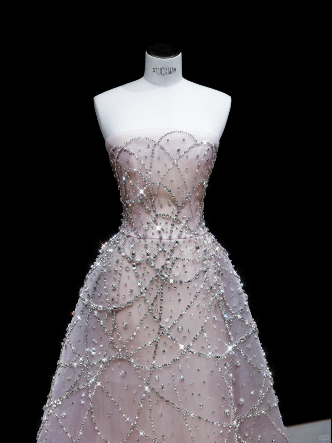 Fairy Young Purple A-Line Strapless Rhinestone Tulle Dress Prom Dress Evening Dress L496