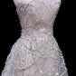 Fairy Young Purple A-Line Strapless Rhinestone Tulle Dress Prom Dress Evening Dress L496