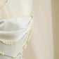 Elegant White A-Line Strapless Beading Ruched Satin Dress Prom Dress Evening Dress L511