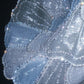 Fairy Light Blue Mermaid Strapless Rhinestone Tiered Tulle Prom Dress Evening Dress L518