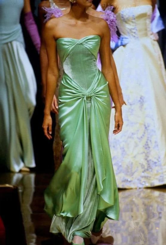 Classy Green Sheath Strapless Ruched Tiered Satin Dress Prom Dress Evening Dress L524
