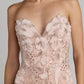 Feminine Pink Mermaid Sweetheart Appliques Beaded Sequins Lace Dress Prom Dress L56