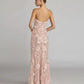 Feminine Pink Mermaid Sweetheart Appliques Beaded Sequins Lace Dress Prom Dress L56
