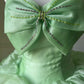 Princess Mint Green Ball Gown Strapless Bow Rhinestone Tulle Dress Quinceanera Dress 16 L578