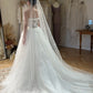 Gorgeous White Tulle Wedding Dress Sweetheart Ball Gown Appliques Beaded Garde Wedding Dress L61